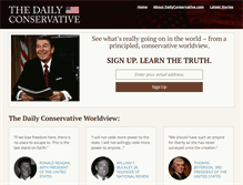 Tablet Screenshot of dailyconservative.com